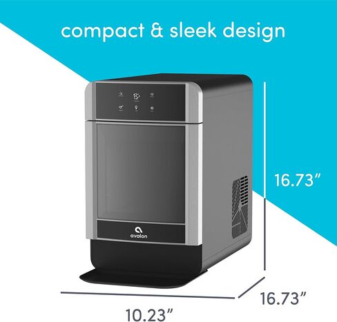 Avalon Nugget Ice Maker Chewable Ice 38 lbs Per Day, One Click Operation, Large Ice Storage, Connects to Water Line, Includes Set of Filters in Kuwait