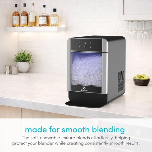 Avalon Nugget Ice Maker Chewable Ice 38 lbs Per Day, One Click Operation, Large Ice Storage, Connects to Water Line, Includes Set of Filters in Kuwait