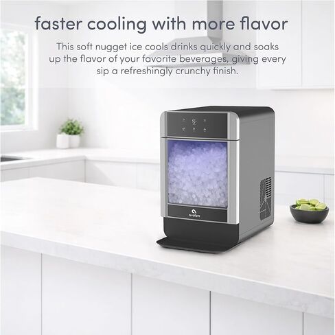 Avalon Nugget Ice Maker Chewable Ice 38 lbs Per Day, One Click Operation, Large Ice Storage, Connects to Water Line, Includes Set of Filters in Kuwait