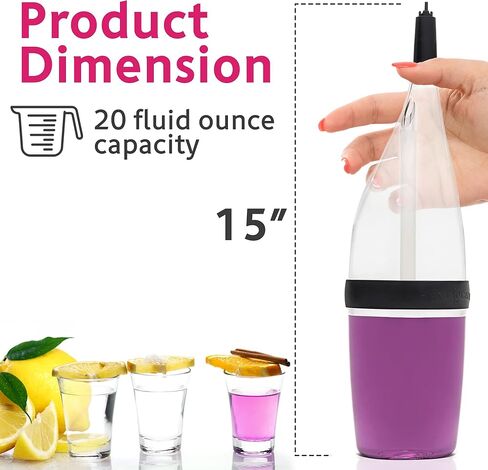 Shot Caller Jellinator Jello Shot Maker - Ultimate No-Mess Dispenser with Patented Spring Tip | Fast Alcohol & Jello Shot Filler, Portable Liquor Pourer, Perfect for Parties & Halloween in Saudi Arabia