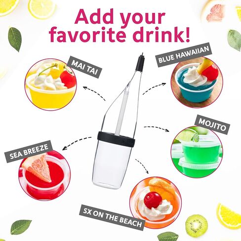 Shot Caller Jellinator Jello Shot Maker - Ultimate No-Mess Dispenser with Patented Spring Tip | Fast Alcohol & Jello Shot Filler, Portable Liquor Pourer, Perfect for Parties & Halloween in Saudi Arabia