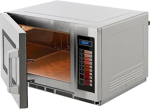 ميكروويف نيكسيل التجاري العالمي 243325 - 1.2 قدم مكعب. قدم - 1200 وات - التحكم بلوحة المفاتيح - فضي in Kuwait