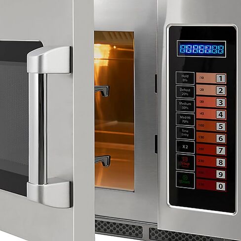 ميكروويف نيكسيل التجاري العالمي 243325 - 1.2 قدم مكعب. قدم - 1200 وات - التحكم بلوحة المفاتيح - فضي in Kuwait