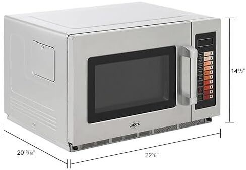 ميكروويف نيكسيل التجاري العالمي 243325 - 1.2 قدم مكعب. قدم - 1200 وات - التحكم بلوحة المفاتيح - فضي in Kuwait