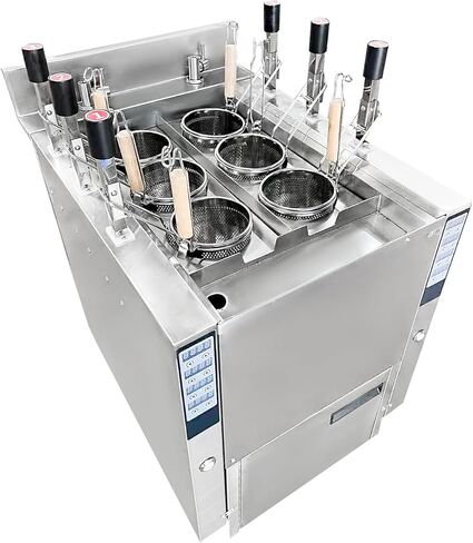 110V Commercial Automatic Lifting Noodle Cooker With 6 baskets Noodle Auto-Fill Water Ramen/Noodle Cooker Range With Thermostat Control, Commercial Kitchen Equipment,9KW in Kuwait