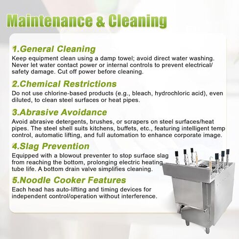 110V Commercial Automatic Lifting Noodle Cooker With 6 baskets Noodle Auto-Fill Water Ramen/Noodle Cooker Range With Thermostat Control, Commercial Kitchen Equipment,9KW in Kuwait