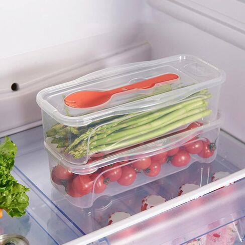 قطعتان من طباخ المعكرونة في الميكروويف القابل للتكديس مع غطاء مصفاة وشوكة، خالية من مادة BPA، طباخ المعكرونة في الميكروويف، صانعة المعكرونة سريعة وسهلة للمنزل والمكتب والمنزل الصغير لإعداد الوجبات in Kuwait