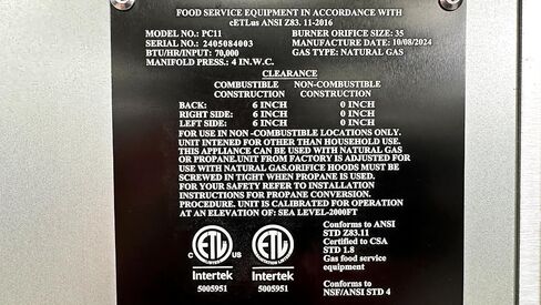 Commercial Gas Pasta Cooker, 70000 BTU, 11 Gallon Capacity, 6 Holes, Stainless Steel Construction PC11-1 ETL in Saudi Arabia