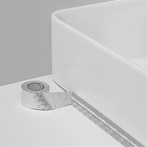 Kitchen Caulk Tape, 32FT Self-Adhesive Aluminum Foil Sealing Strip, Waterproof Heat Resistant Gap Filler in Saudi Arabia