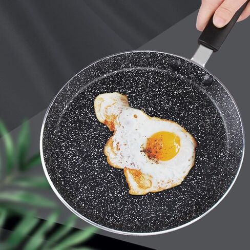 Non-Stick Crepe Pan 18cm, Metal Pancake Maker for Gas and Induction Cookers, Even Heat Distribution Frying Skillet for Pancakes Roti Dosa Omelette in Saudi Arabia
