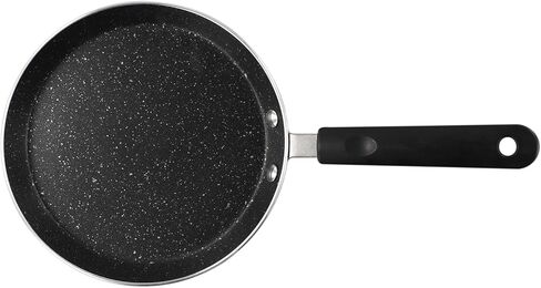 Non-Stick Crepe Pan 18cm, Metal Pancake Maker for Gas and Induction Cookers, Even Heat Distribution Frying Skillet for Pancakes Roti Dosa Omelette in Saudi Arabia