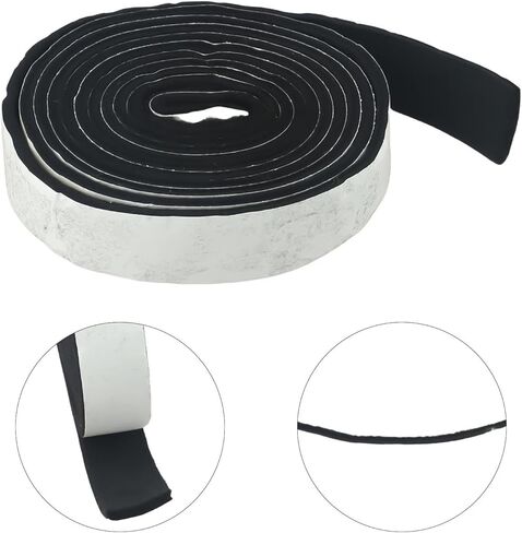 High Temperature BBQ Grill Gasket Seal Tape, Fire Resistant Fiber Sealing Strip for Smoker Oven Door Lid, Heat Resistant Adhesive Tape 2.5CM x 2.5M in Saudi Arabia