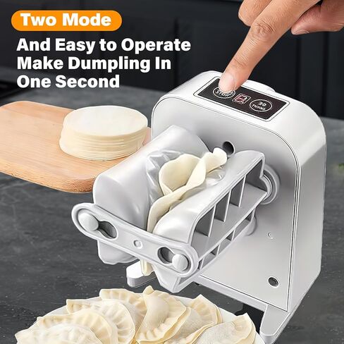 Automatic Dumpling Press Maker Machine, Christmas Birthday Gifts, Household Easy Quick Electric Dumpling Maker Press Machine with Empanada Maker Press,Dough Cutters,Spoon and Brush- For Home Kitchen in Kuwait