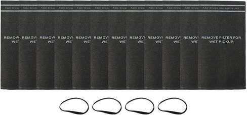 12-Pack Wet Dry for Vacuum Filter Bags for 2-2.5 Gallon S for hop Vacuums, Compatible with for 9-38737, Stinger, for Husky, Grey Cloth Dust Bags with Rubber Bands in Saudi Arabia