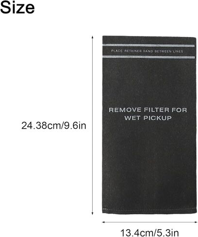 12-Pack Wet Dry for Vacuum Filter Bags for 2-2.5 Gallon S for hop Vacuums, Compatible with for 9-38737, Stinger, for Husky, Grey Cloth Dust Bags with Rubber Bands in Saudi Arabia
