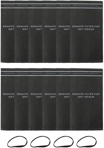 12-Pack Wet Dry for Vacuum Filter Bags for 2-2.5 Gallon S for hop Vacuums, Compatible with for 9-38737, Stinger, for Husky, Grey Cloth Dust Bags with Rubber Bands in Saudi Arabia