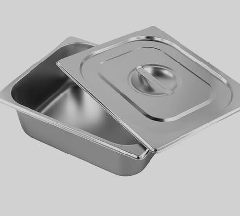4 Pack Half Size Hotel Pans with Lids, 4 Inch Deep Stainless Steel Steam Table Pans for Commercial Restaurant Buffet Catering Food Storage in Saudi Arabia