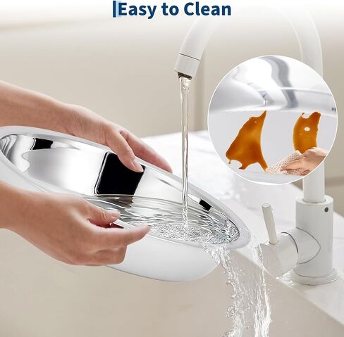 Professional Buffet Warming Solution - 5QT Round Stainless Steel Chafing Dish Set, 4 Pack with Glass Lids, Fuel Holders, Food & Water Pans - Ideal for Catering, Weddings, Parties in Kuwait