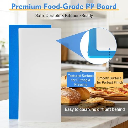 قطاعة عجين يدوية قابلة للطي مقاس 12 بوصة مع لوحتين لف، آلة لف العجين بسمك قابل للتعديل، قطاعة عجين مدمجة من الفولاذ المقاوم للصدأ للبيتزا والمعجنات والمعكرونة والفوندان وعجين البسكويت والخبز المنزلي in Kuwait