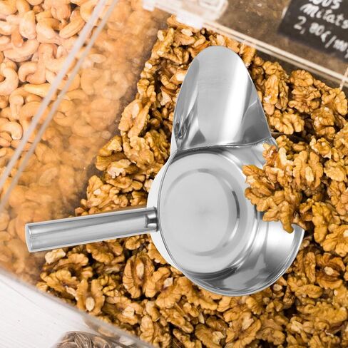 iplusmile Popcorn Accessories Stainless Steel French Fry Scoop with Handle Popcorn Scoop Food Shovel Commercial Fry Bagger Scooper for Snacks Desserts Ice Dry Goods Popcorn Shovel in Saudi Arabia