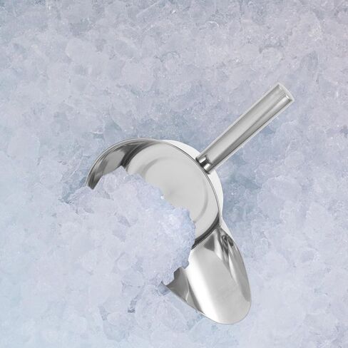 iplusmile Popcorn Accessories Stainless Steel French Fry Scoop with Handle Popcorn Scoop Food Shovel Commercial Fry Bagger Scooper for Snacks Desserts Ice Dry Goods Popcorn Shovel in Saudi Arabia