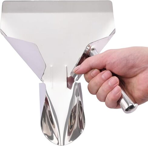 مغرفة الفشار من الفولاذ المقاوم للصدأ، مغرفة القلي الفرنسية، أداة تعبئة سريعة لأكياس أكياس الفشار، مغرفة متعددة الأغراض لآلة الفشار، حلوى الثلج، الوجبات الخفيفة والحلويات in Kuwait