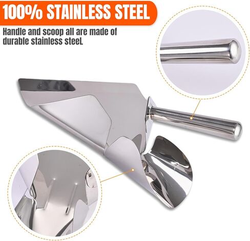 مغرفة الفشار من الفولاذ المقاوم للصدأ، مغرفة القلي الفرنسية، أداة تعبئة سريعة لأكياس أكياس الفشار، مغرفة متعددة الأغراض لآلة الفشار، حلوى الثلج، الوجبات الخفيفة والحلويات in Kuwait