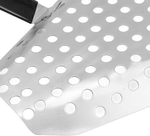 2pcs Fry Bagger Scooper, Right Handle, 7.7 x 7.5 x 4.3inch Stainless Steel Ergonomic French Fry Scoop with Holes for Quick Popcorn Filtering in Saudi Arabia