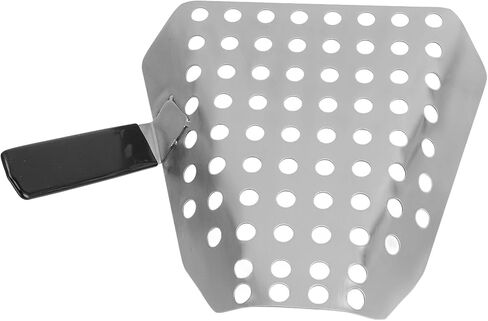 2pcs Fry Bagger Scooper, Right Handle, 7.7 x 7.5 x 4.3inch Stainless Steel Ergonomic French Fry Scoop with Holes for Quick Popcorn Filtering in Saudi Arabia
