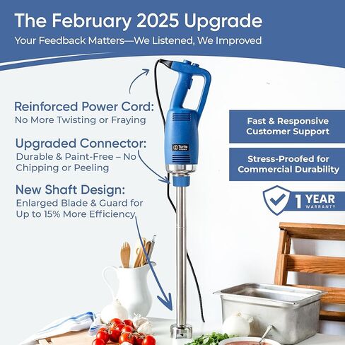 TK Commercial Immersion Blender, 750 Watt/1 HP Variable Speed Motor, 20,000 RPM X-Heavy Duty with Performance Assurance - 22" in Kuwait