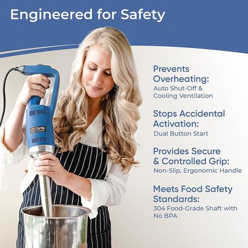 TK Commercial Immersion Blender, 750 Watt/1 HP Variable Speed Motor, 20,000 RPM X-Heavy Duty with Performance Assurance - 22" in Kuwait