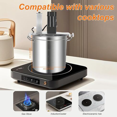 خلاط طعام أوتوماتيكي تجاري سعة 25 لتر، من الفولاذ المقاوم للصدأ، مكشطة تحريك ذات 4 شفرات، تحكم في السرعة قابل للتعديل، للاستخدام في المطاعم والصناعية in Kuwait