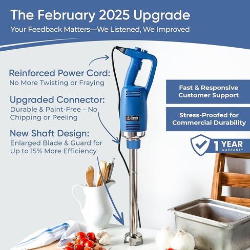 TK Commercial Immersion Blender, 750 Watt/1 HP Variable Speed Motor, 20,000 RPM X-Heavy Duty with Performance Assurance - 18" in Kuwait