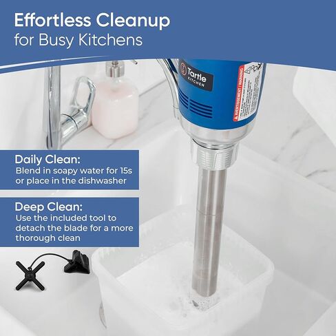 TK Commercial Immersion Blender, 750 Watt/1 HP Variable Speed Motor, 20,000 RPM X-Heavy Duty with Performance Assurance - 18" in Kuwait