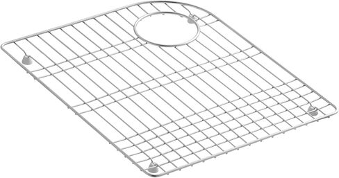 KOHLER K-6001-ST 14.7 Stainless Steel Sink Rack, 17-5/8" x 14-1/4", Use with Executive Chef™ Sinks, Dishwasher Safe, Rubber Feet in Saudi Arabia