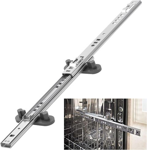 W11259785 W11259786 Dishwasher Rack Slide Track Replacement, Left & Right Dishwasher Upper Dishrack Slide Track Compatible with Whirlpool, KitchenAid, Kenmore, Maytag Dishwashers in Kuwait