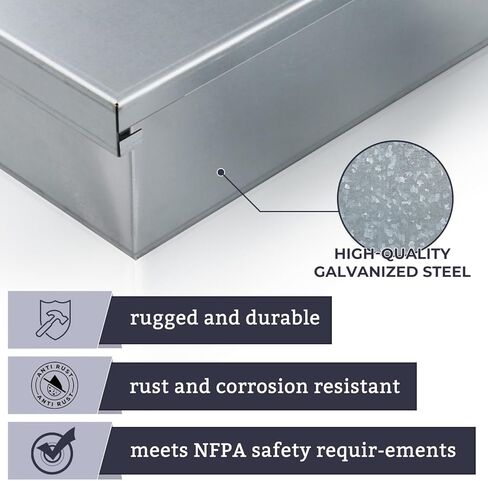 Grease Box for Commercial Exhaust Fans and Food Truck Exhaust Fans, Grease Catcher Includes Downspout, Rooftop Grease Holder for Kitchen in Kuwait