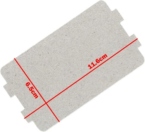 Microwave Oven Mica Wave Guide Cover Sheet, High Temperature Resistant Insulating Plate for Home Appliances, 11.6 x 6.5cm in Saudi Arabia