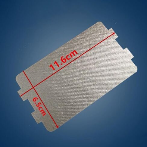 Microwave Oven Mica Wave Guide Cover Sheet, High Temperature Resistant Insulating Plate for Home Appliances, 11.6 x 6.5cm in Saudi Arabia