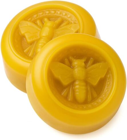 أغلفة شمع العسل للطعام - قالب صياغة - مزيج جاهز للاستخدام مع شمع العسل وصنوبر الصنوبر وزيت الجوجوبا - كتلة صنع غلاف DIY لشريط تجديد تخزين الطعام القابل لإعادة الاستخدام والصديق للبيئة (2 بار) in Kuwait