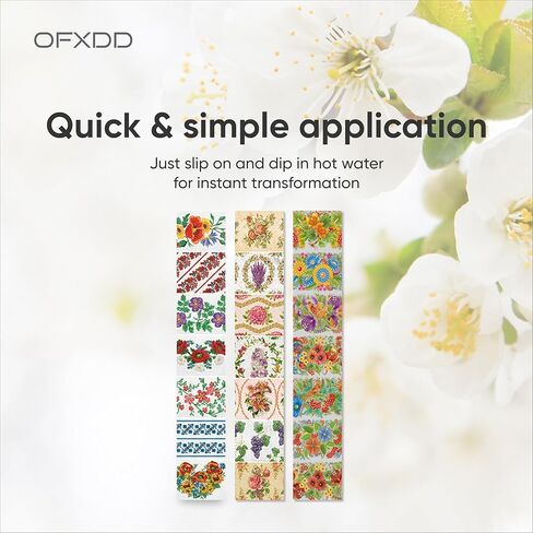 OFXDD Egg Wraps Easter Set 21 Pcs - Thermo Heat Egg Shrink Wrappers with Orthodox Patterns - Slavic, Traditional Easter Egg Wraps and Pysanky in Saudi Arabia