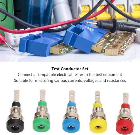 Banana Socket Panel Mount Binding Post 2mm Brass with 5 Colors - Safe Connection, Durable Material, Ideal for Electronics and RVs in Saudi Arabia