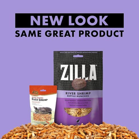Zilla Reptile Food Munchies River Shrimp for Turtles, Salamanders, Axolotls, and Large Tropical Fish, 2-Ounce in Saudi Arabia