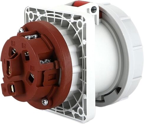 5P 63A IP67 Concealed Straight Socket Flange Panel Mount PDU Data Center Stage Industrial in Saudi Arabia