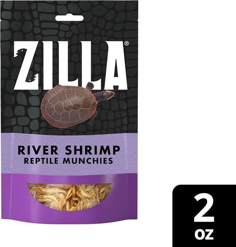 Zilla Reptile Food Munchies River Shrimp for Turtles, Salamanders, Axolotls, and Large Tropical Fish, 2-Ounce in Saudi Arabia