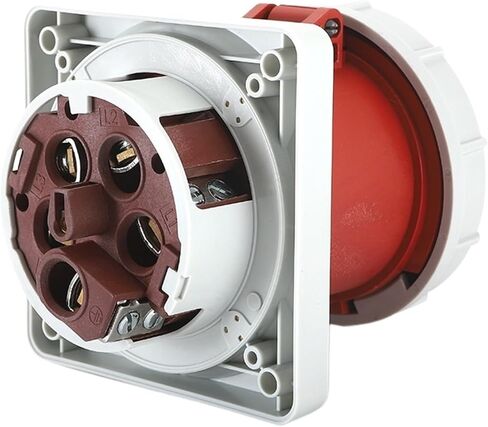 5P 125A IP67 Concealed Straight Socket Flange Panel Mount PDU Data Center Stage Industrial in Saudi Arabia