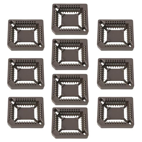 SING F LTD 10pcs 32 Way 2.54mm Pitch SMD PLCC IC Socket for Electronics and Circuit Boards in Saudi Arabia