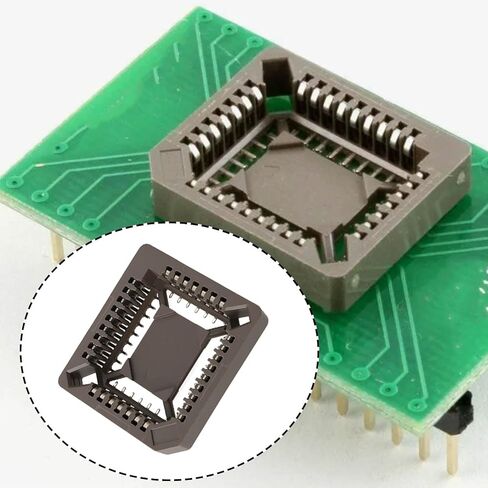 SING F LTD 10pcs 32 Way 2.54mm Pitch SMD PLCC IC Socket for Electronics and Circuit Boards in Saudi Arabia