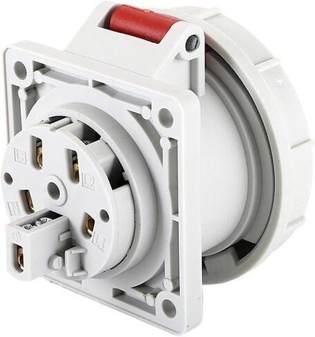5P 16A IP67 Concealed Straight Socket Flange Panel Mount PDU Data Center Stage Industrial in Saudi Arabia