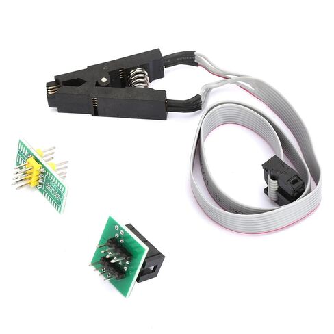 SOIC8 SOP8 Flash Chip IC Test Clip Programming Socket Adapter Board Cable for SOP8 Chips Connection Online Programming in Saudi Arabia